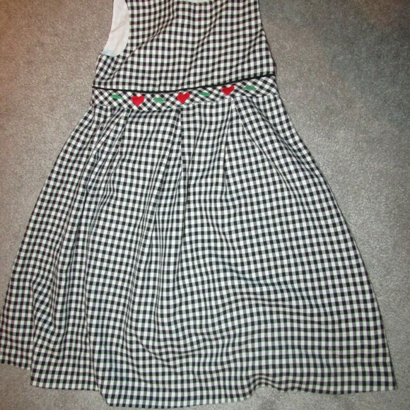 FLORENCE EISEMAN BLACK & WHITE GIRLS DRESS SIZE 6 - Picture 2 of 8